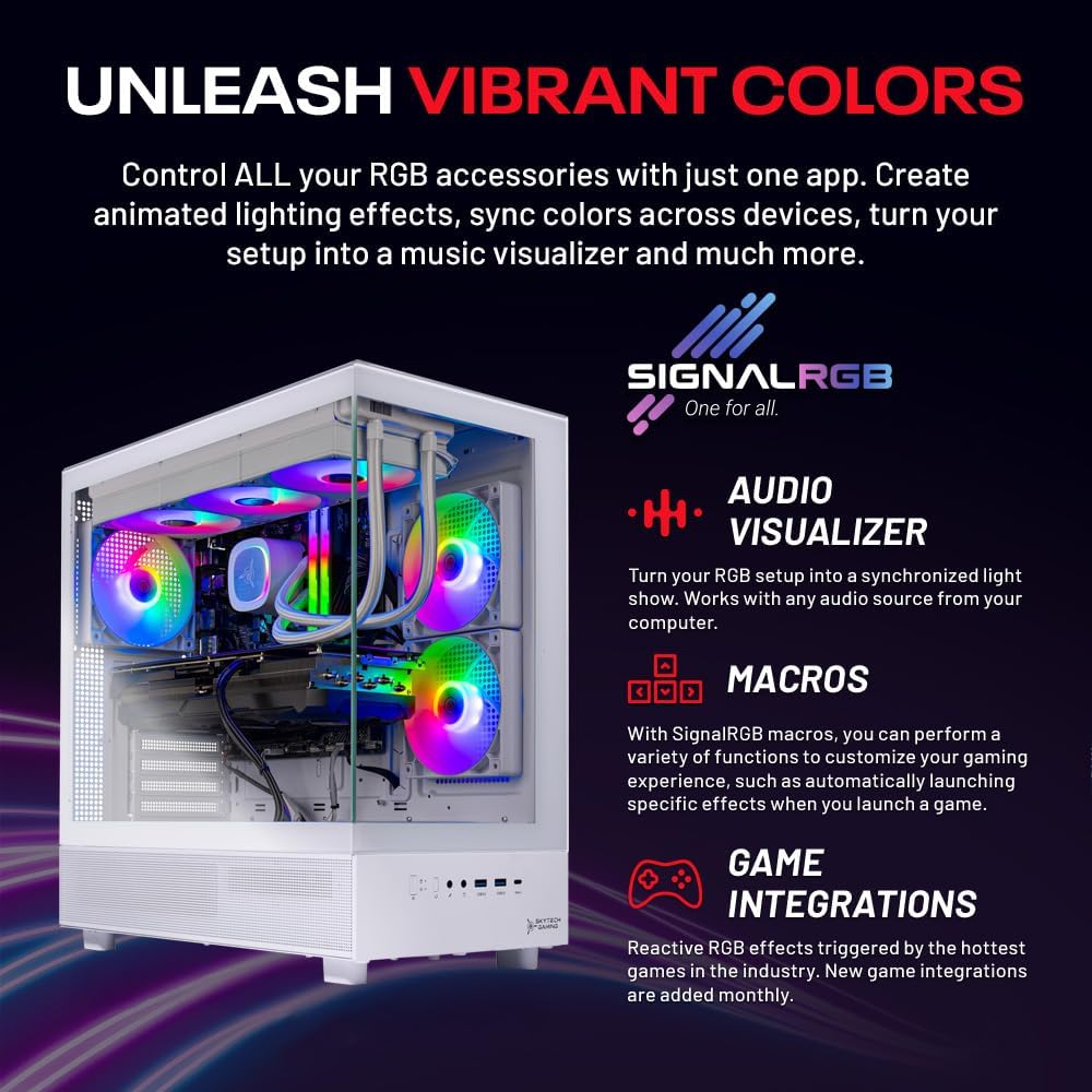 3 Gaming PC: Dominate gaming with a fast Ryzen 7 7700X CPU and powerful NVIDIA RTX 5070 12GB GPU. Built for elite performance, it packs 32GB DDR5 RAM, 1TB Gen4 NVMe SSD, 360mm ARGB AIO cooling, 850W Gold PSU, and Win 11 with Wi-Fi.