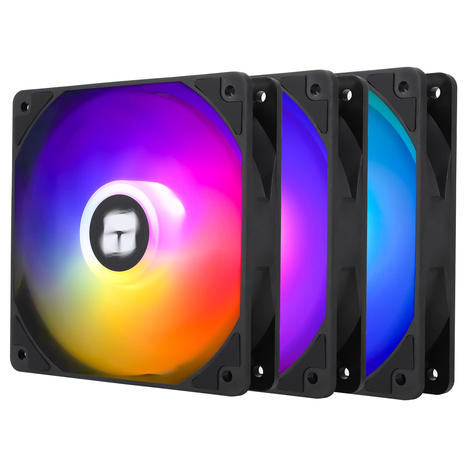 TL-C12C-S X3 Case Fan (3-Pack): Silent 120mm ARGB cooling fans featuring a durable S-FDB bearing, 4-pin PWM speed control up to 1550RPM, and striking addressable RGB lighting. Perfect for high-airflow, whisper-quiet computer builds.