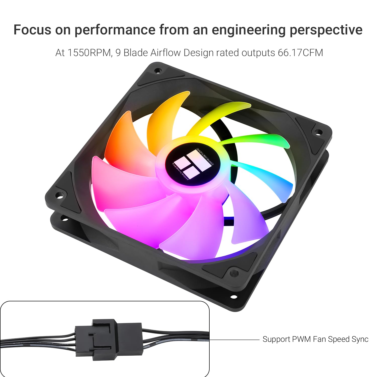 TL-C12C-S X3 Case Fan (3-Pack): Silent 120mm ARGB cooling fans featuring a durable S-FDB bearing, 4-pin PWM speed control up to 1550RPM, and striking addressable RGB lighting. Perfect for high-airflow, whisper-quiet computer builds.