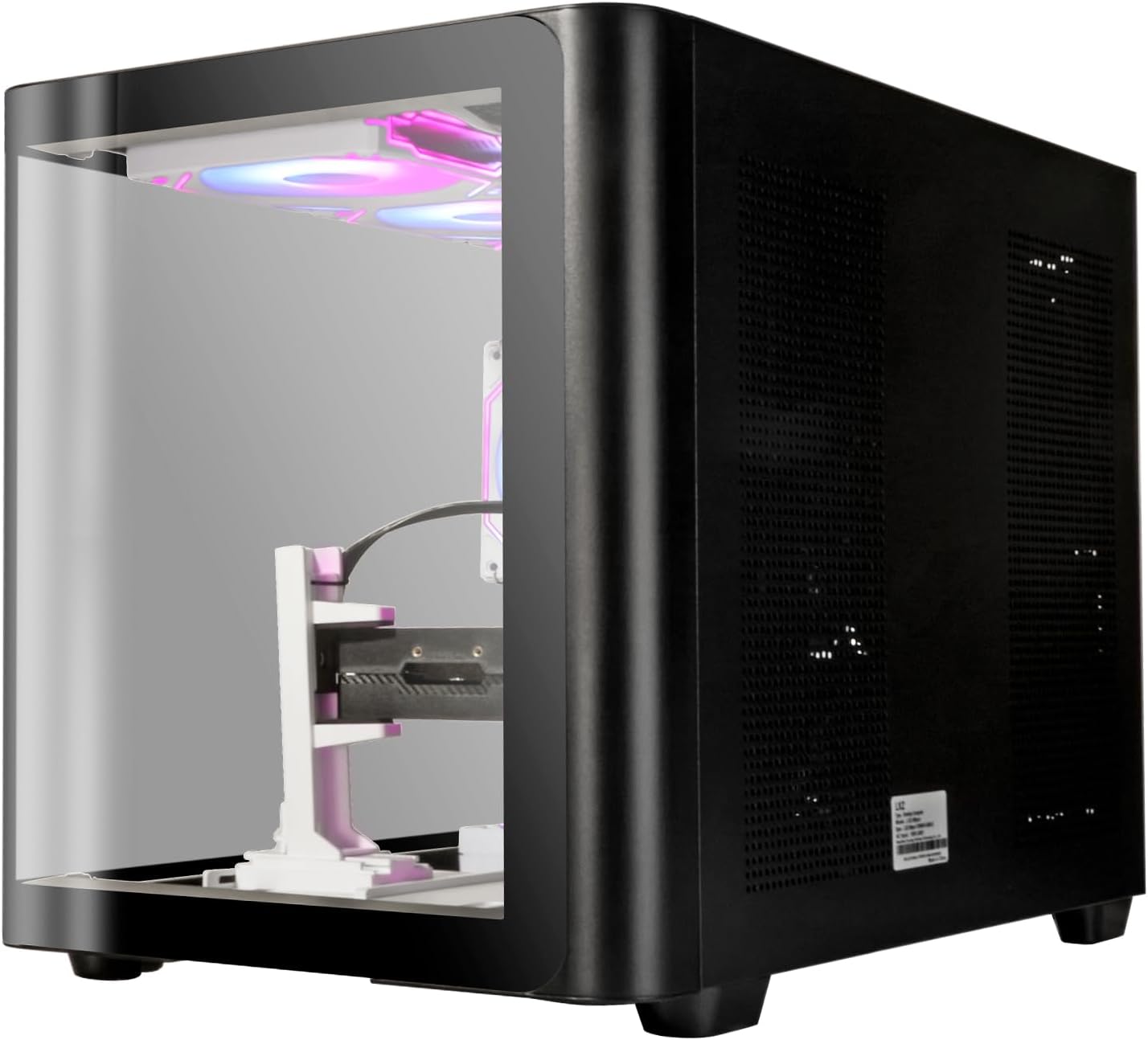 Archangel Gaming PC: High-end black tower featuring an Intel Core i9-14900HX CPU, RTX 5060 Ti 8GB GPU, 16GB DDR5 RAM, and a 1TB NVMe SSD. Equipped with WiFi 6 and built for streaming, video editing, workstation tasks, and 4K/8K media.
