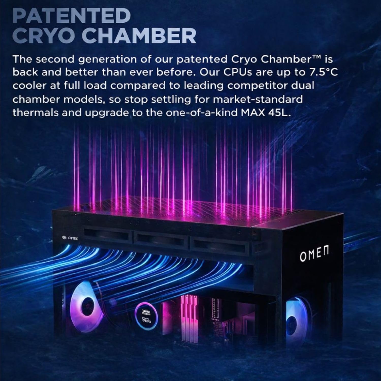 HP OMEN MAX 45L Gaming Desktop with AMD Ryzen 9 9900X3D & NVIDIA GeForce RTX 5090