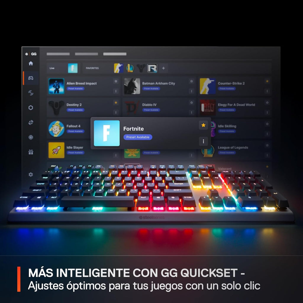 SteelSeries Apex Pro Gen 3 Mechanical Gaming Keyboard with OmniPoint 3.0 Adjustable HyperMagnetic Switches