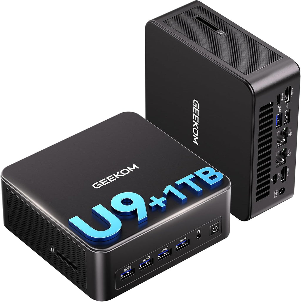 IT13 MAX AI Mini PC: Powerful compact PC with Intel Ultra 9 185H CPU, Arc Graphics, 16GB DDR5, and 1TB SSD. Built for coding, gaming, and 8K quad displays. Includes Windows 11 Pro, WiFi 7, and dual 2.5GbE LAN. (225 characters)