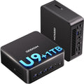 IT13 MAX AI Mini PC: Powerful compact PC with Intel Ultra 9 185H CPU, Arc Graphics, 16GB DDR5, and 1TB SSD. Built for coding, gaming, and 8K quad displays. Includes Windows 11 Pro, WiFi 7, and dual 2.5GbE LAN. (225 characters)