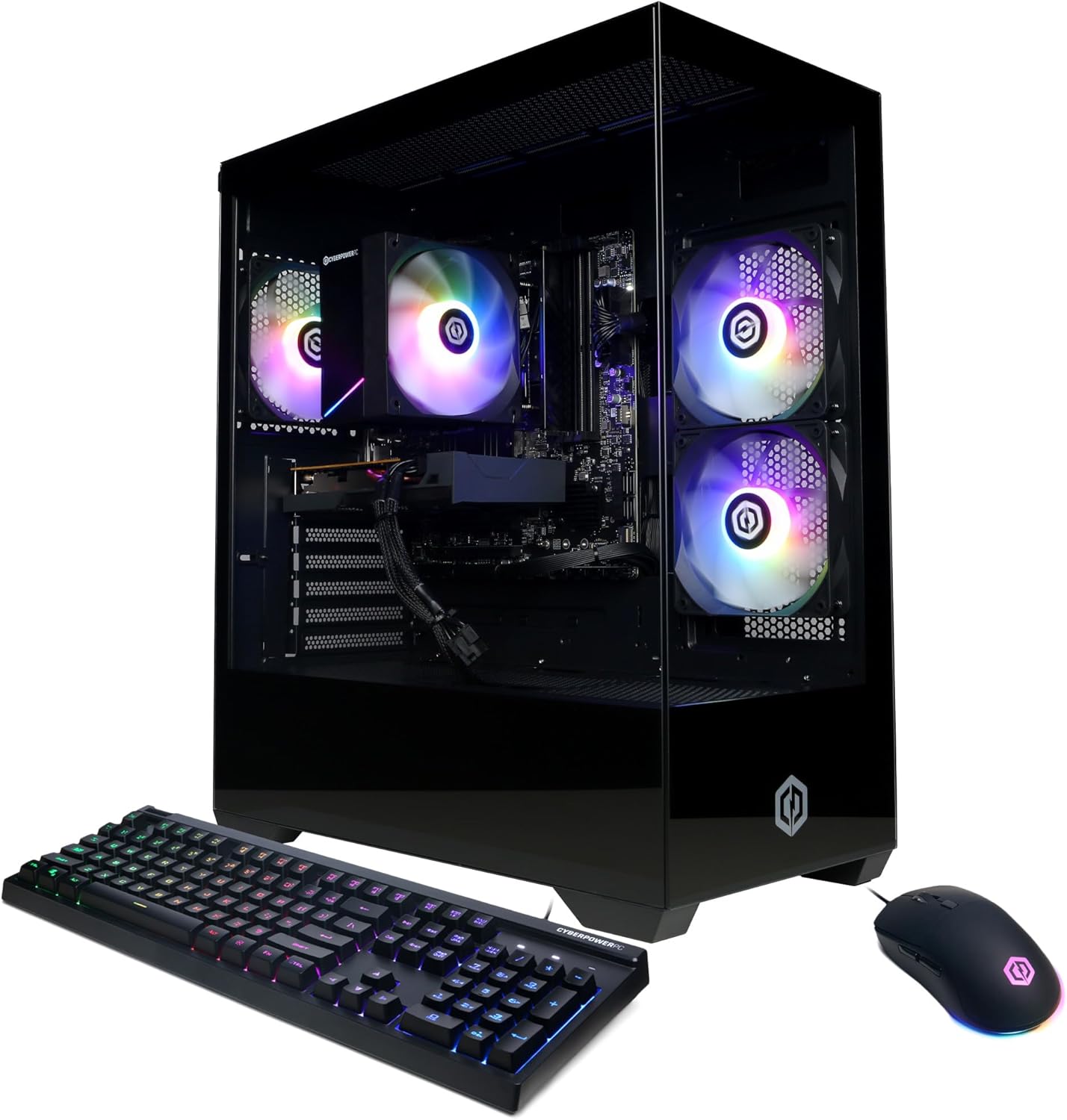 Gamer Master Gaming PC: Budget-friendly desktop packing an AMD Ryzen 5 5500 CPU, Radeon RX 6500 XT 4GB GPU, 8GB DDR4 RAM, and a 500GB PCIe 4.0 SSD. WiFi ready and powered by Windows 11 Home, it's perfect for entry-level gaming.