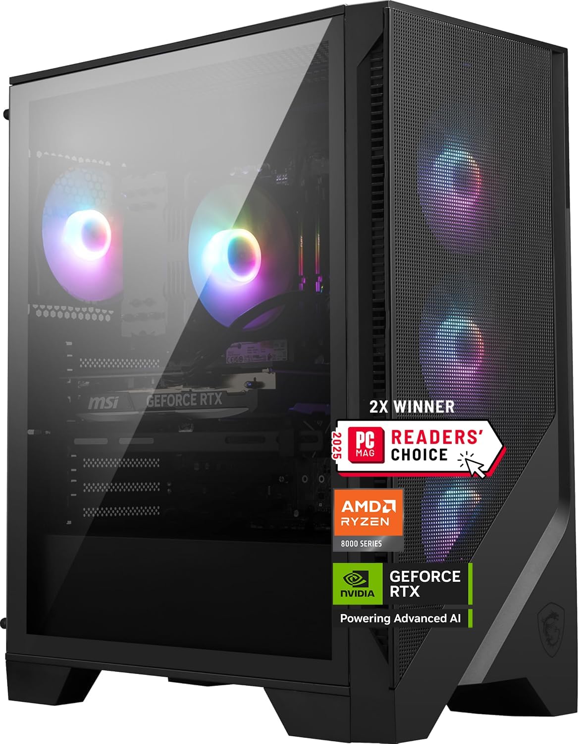 MSI Codex Z2 Gaming Desktop with AMD Ryzen 7 8700F & NVIDIA GeForce RTX 5070