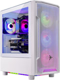 Archangel Gaming PC: Sleek desktop powerhouse packed with an Intel i5 14400F CPU, NVIDIA RTX 5060 GPU, 32GB DDR4 3200MHz RAM, and a 1TB NVMe SSD. Features a stable 650W Gold PSU, built-in Wi-Fi, and Windows 11 for elite gaming.