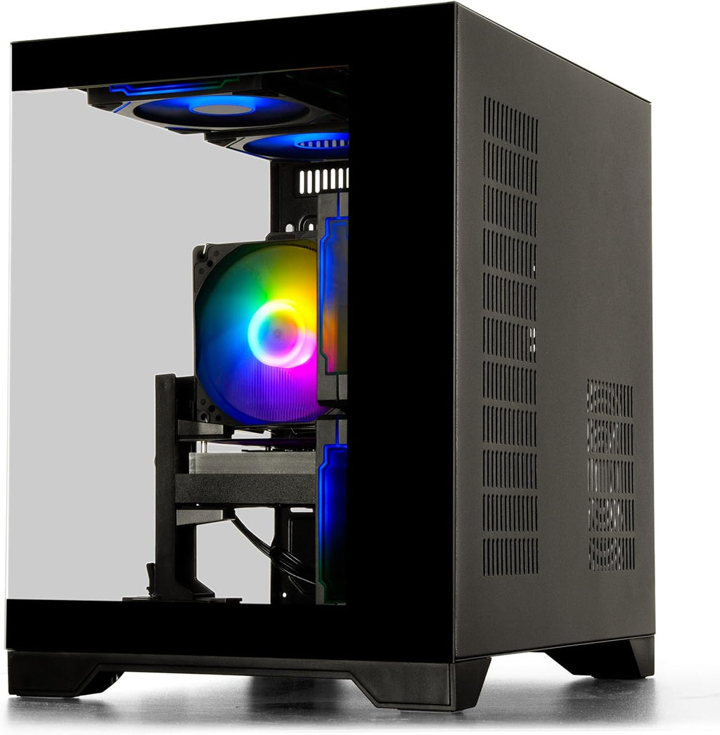 Gaming Desktop PC: Versatile setup featuring a Ryzen 5 4500 CPU, GeForce RTX 3050 GPU, 16GB DDR4 RAM, and 512GB NVMe SSD. Equipped with fast WiFi 6—built for reliable gaming, smooth streaming, schoolwork, and home office tasks.