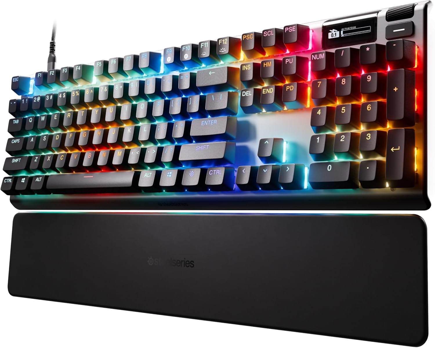 SteelSeries Apex Pro Gen 3 Mechanical Gaming Keyboard with OmniPoint 3.0 Adjustable HyperMagnetic Switches